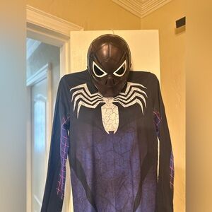Black and Blue Spider Woman Suit with Mask